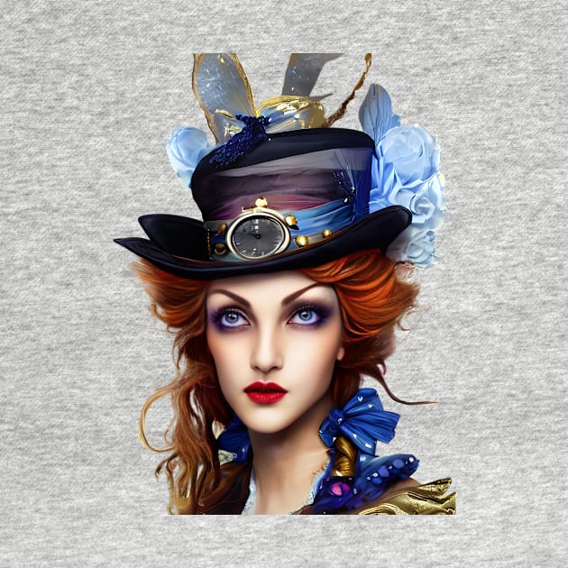 Victorian Steampunk Lady by Tuff Tees